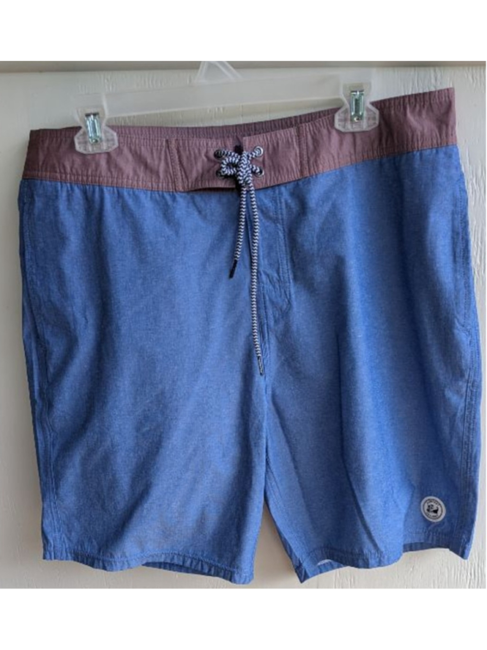 Men's Surfcuz Blue & Maroon Board Shorts